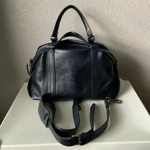 Madewell Black Leather Satchel
